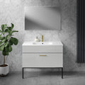 Morley Luxury Bathroom Vanity Unit 1000 - Gloss Light Grey