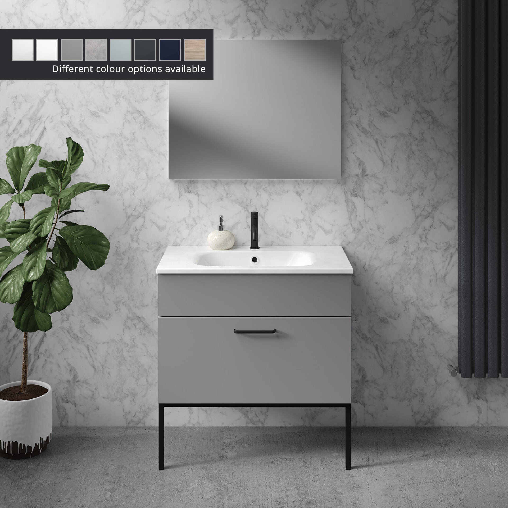 2 800mm Wide Vanity Units & Basin_V3 (FLAT)
