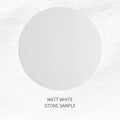 Matt White Finish Stone Sample