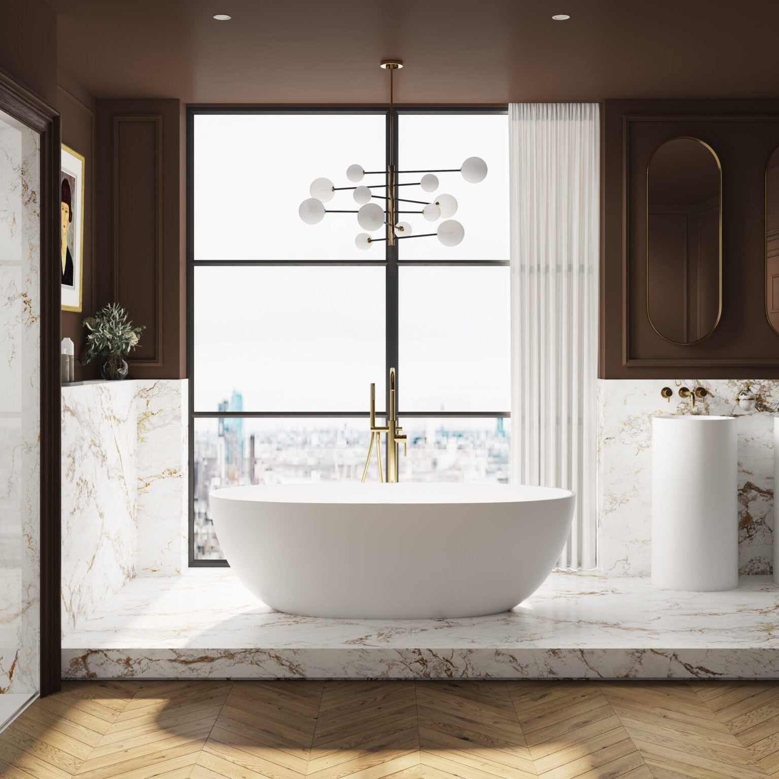 Lowry Stone Freestanding 1700 Bath