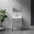 Morley Luxury Bathroom Vanity Unit 600 - Gloss Graphite