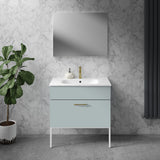 800mm Wide Vanity Units _ocean green