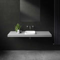Heath Stone Square Inset Basin 370