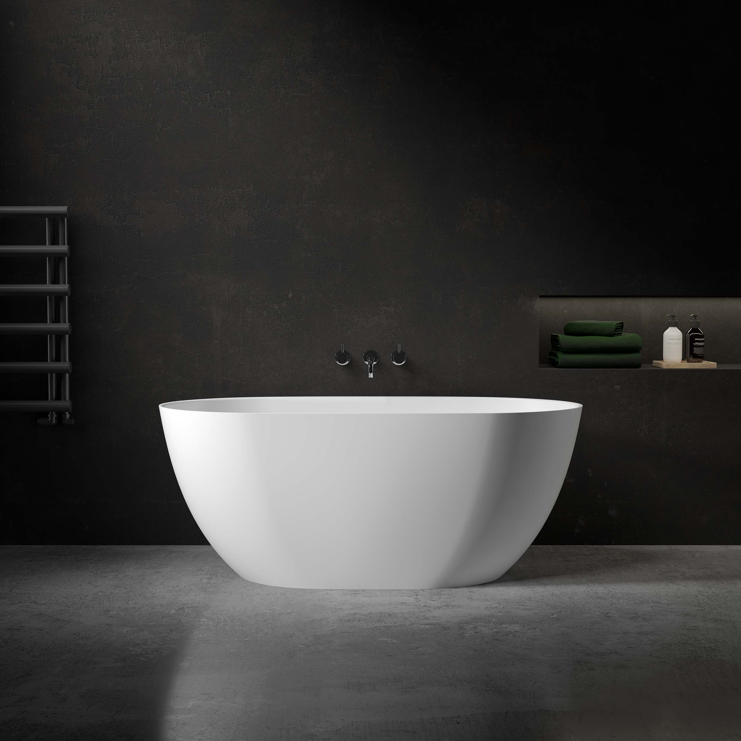 Audsley Stone Oval Freestanding Bath 1500