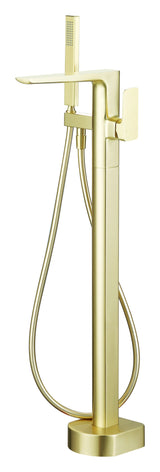 LBC Avant Floor Standing Bath Shower Mixer Tap - Brushed Brass