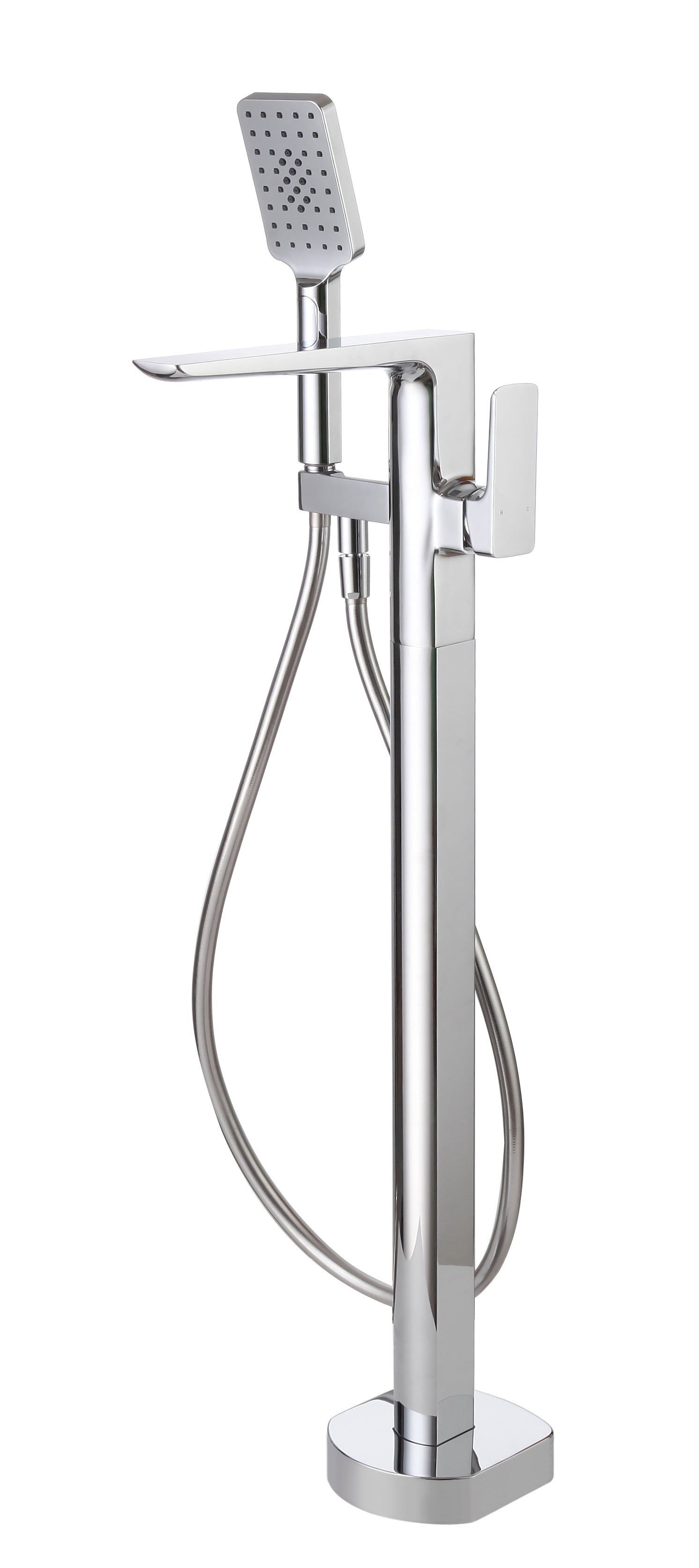 LBC Avant Floor Standing Bath Shower Mixer Tap - Chrome