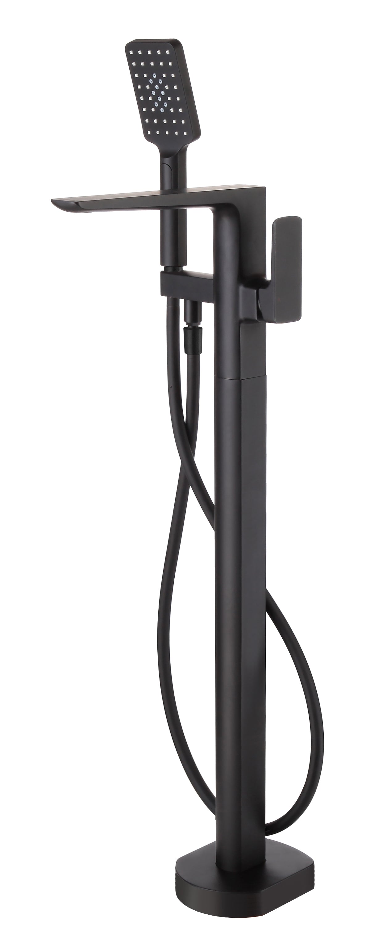 LBC Avant Floor Standing Bath Shower Mixer Tap - Matt Black