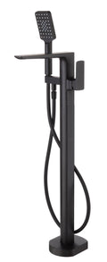 LBC Avant Floor Standing Bath Shower Mixer Tap - Matt Black