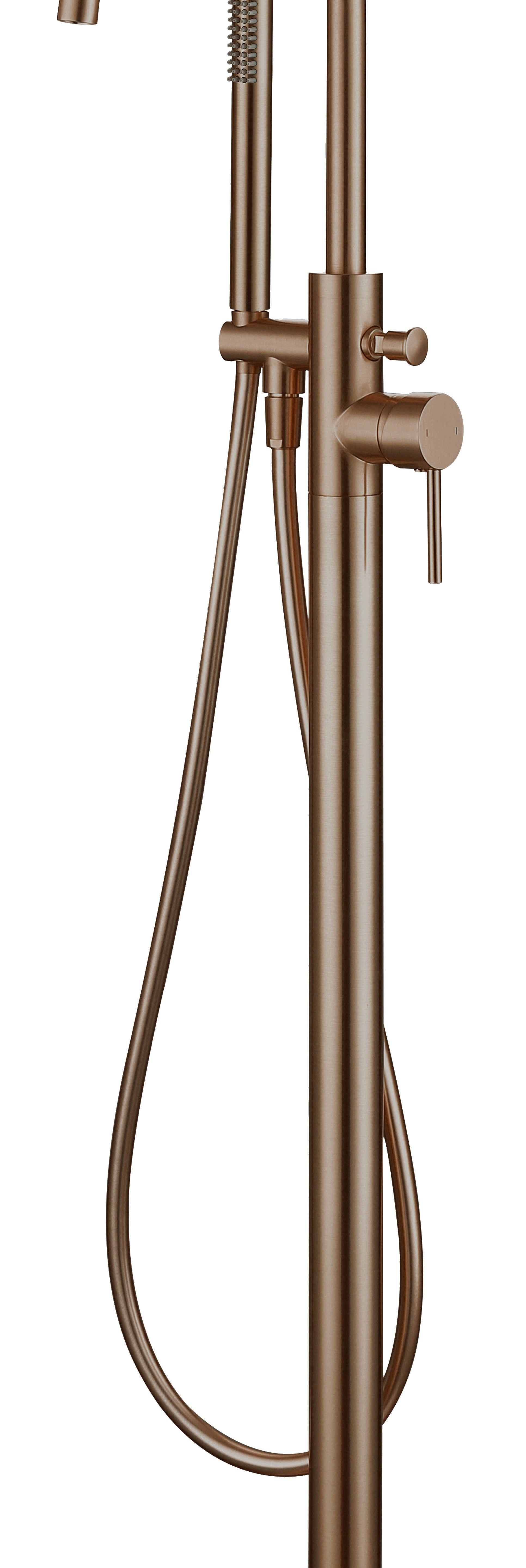 LBC Floor Standing Bath Shower Mixer Tap - Brushed Bronze