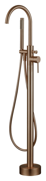 LBC Floor Standing Bath Shower Mixer Tap - Brushed Bronze