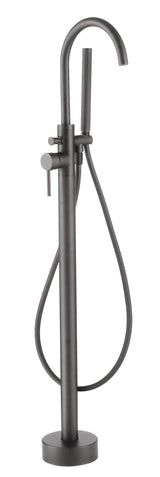 LBC Floor Standing Bath Shower Mixer Tap - Gunmetal Grey