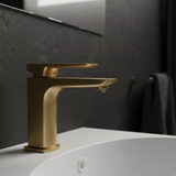 LBC Avant Monobloc Mini Basin Mixer Tap - Brushed Brass