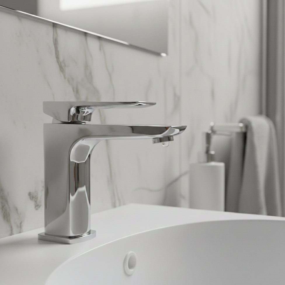 LBC Avant Monobloc Mini Basin Mixer Tap - Chrome