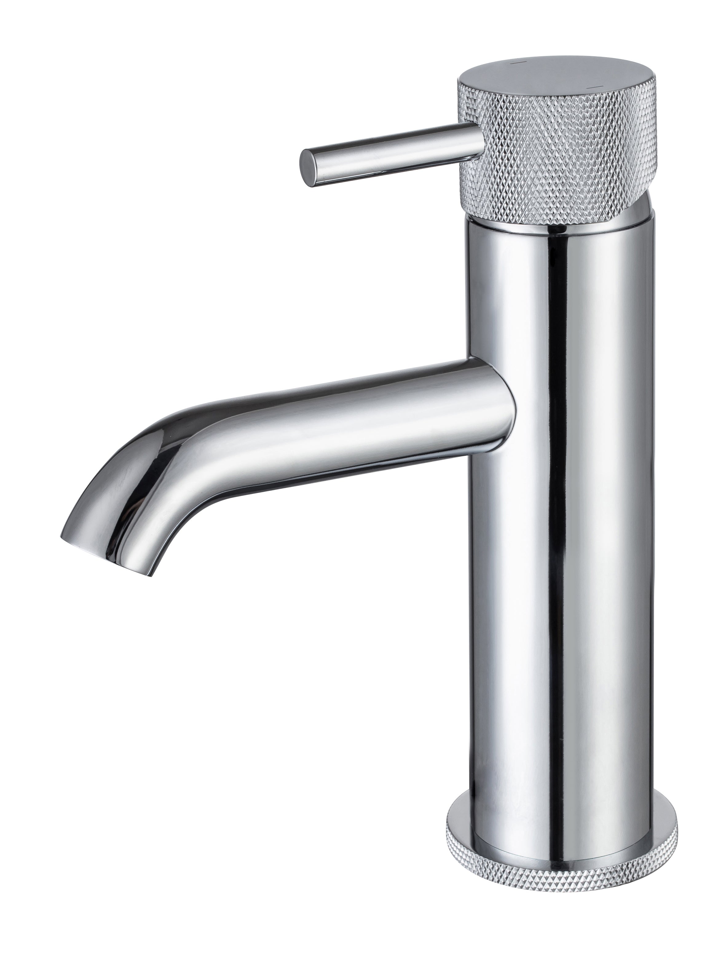 LBC Knurled Monobloc Mini Basin Mixer Tap - Chrome