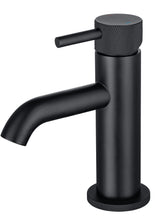 LBC Knurled Monobloc Mini Basin Mixer Tap - Matt Black