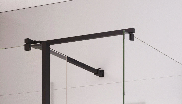 Moore - Back to Wall Straight + Side Panel Brace Bars - Matt Black
