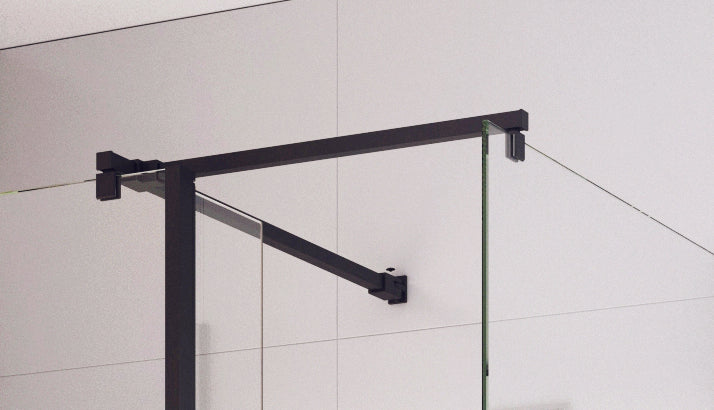 Moore - Back to Wall Straight + Side Panel Brace Bars - Matt Black