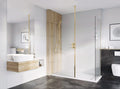Moore Frameless Shower Panel – Brushed Brass