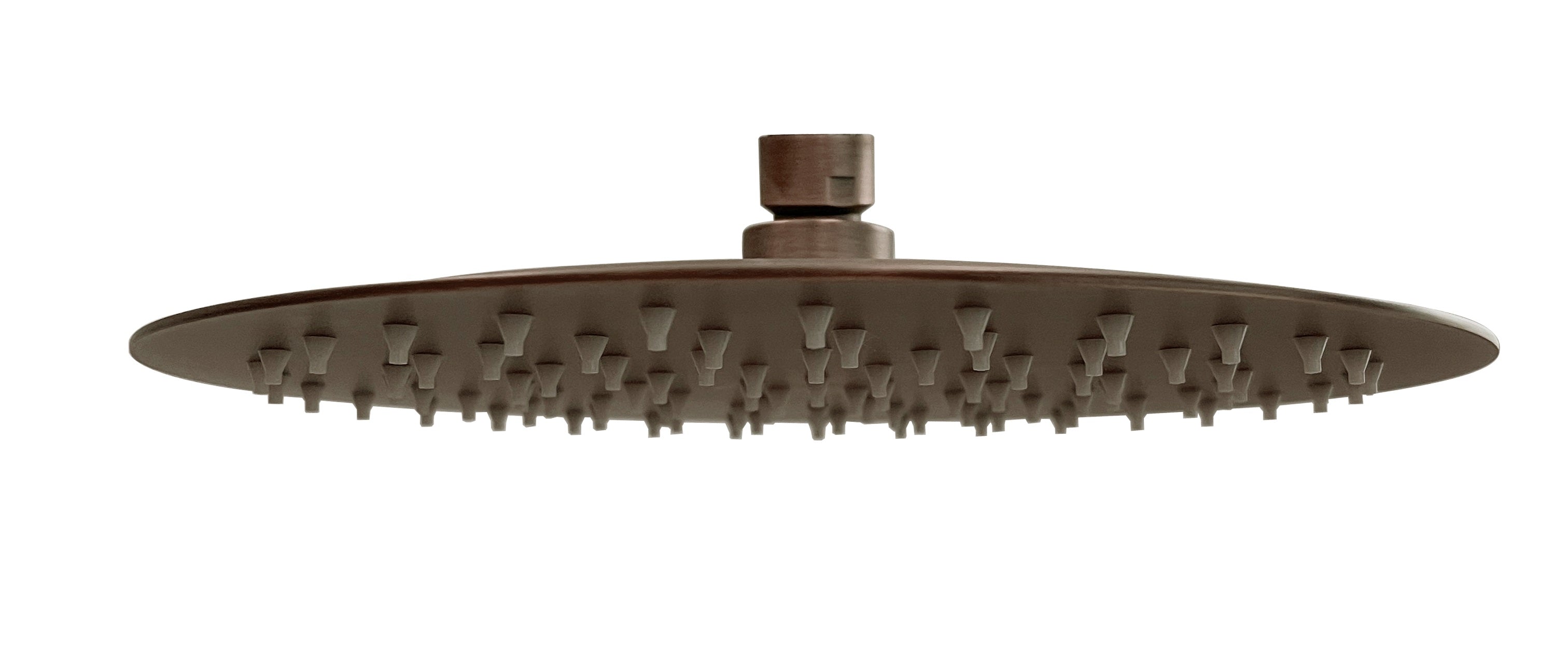 LBC Round Slim Shower Head - Brushed Bronze