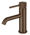 LBC Knurled Monobloc Basin Mixer Tap - Brushed Bronze