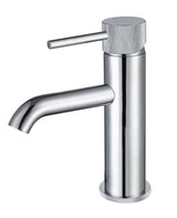 LBC Knurled Monobloc Basin Mixer Tap - Chrome