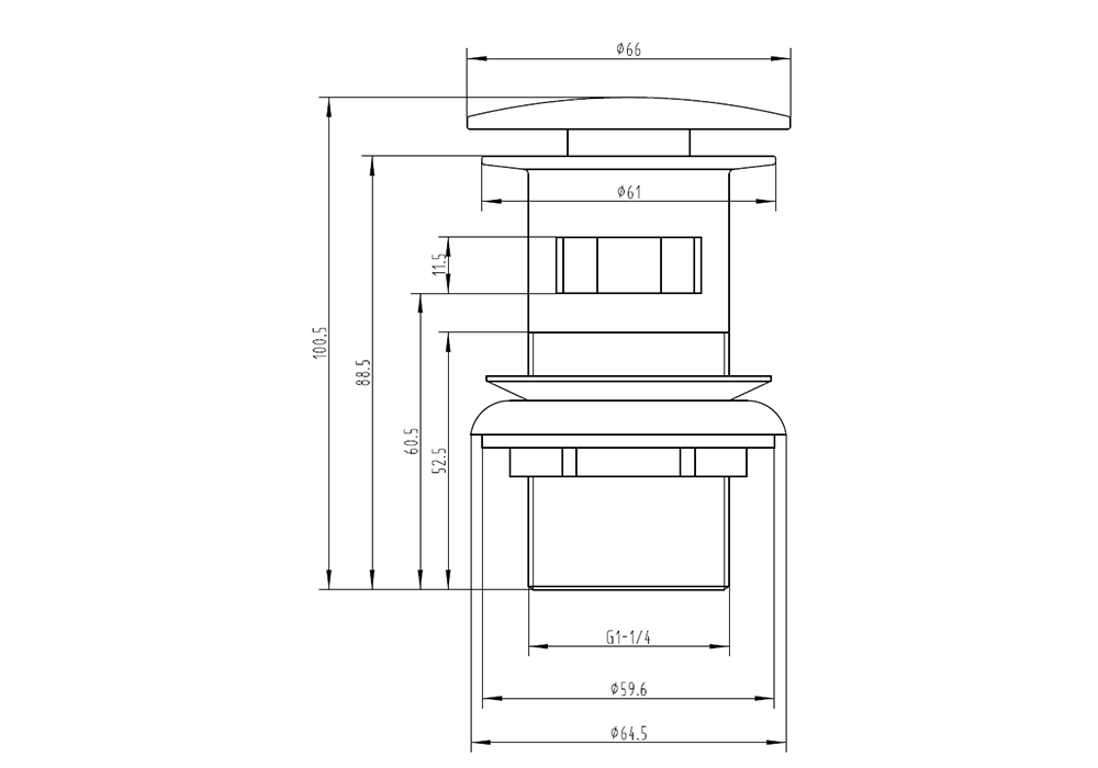 SW - SLOTTED WASTE