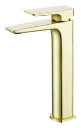 LBC Avant Monobloc Tall Basin Mixer Tap - Brushed Brass