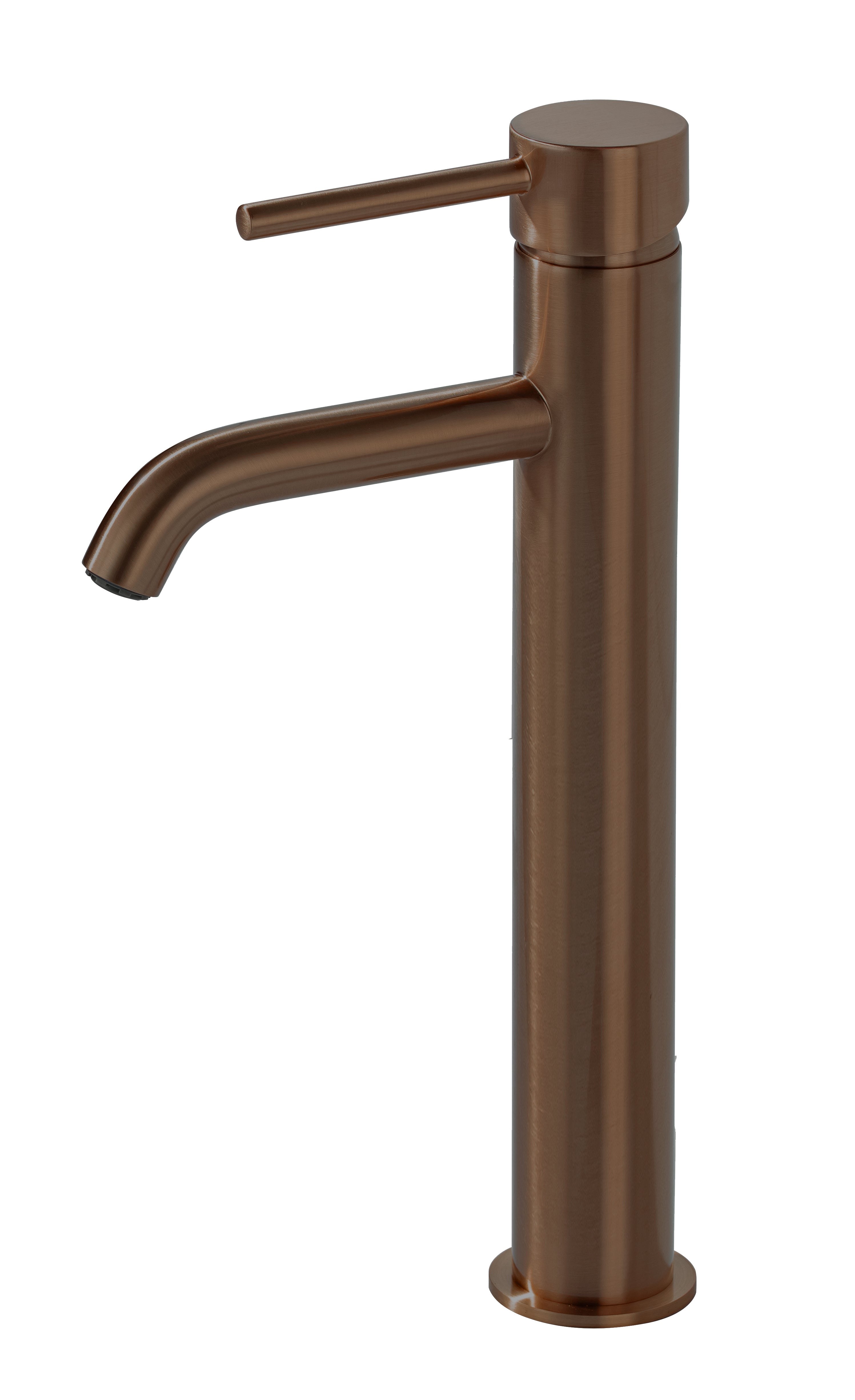 LBC Monobloc Tall Basin Mixer Tap - Brushed Bronze