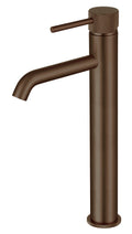 LBC Knurled Monobloc Tall Basin Mixer Tap - Brushed Bronze
