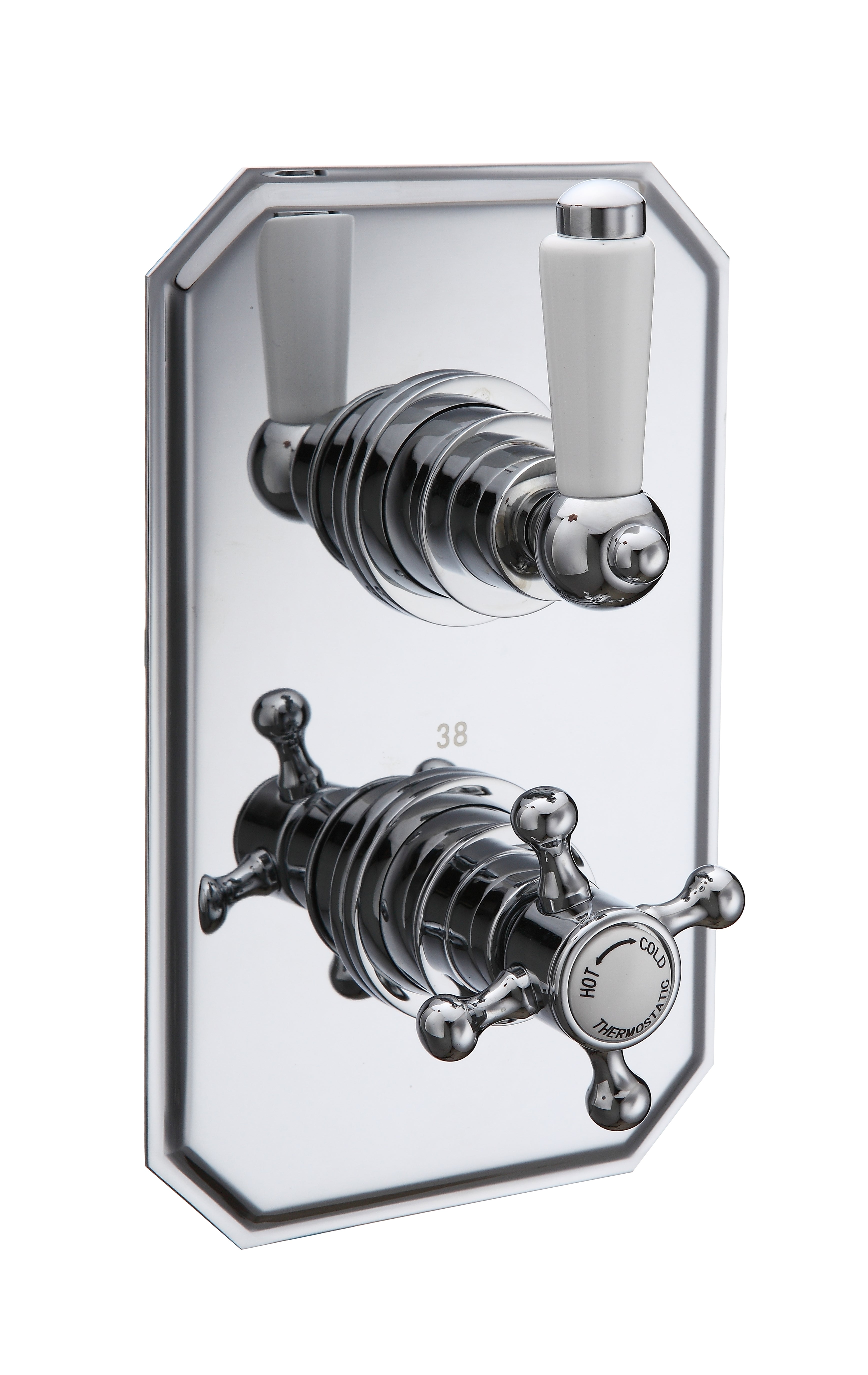LBC Traditional Single Outlet Concealed Thermostatic Shower Valve - Chrome