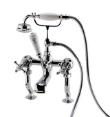 LBC Traditional Deck Mounted Bath Shower Mixer - Chrome
