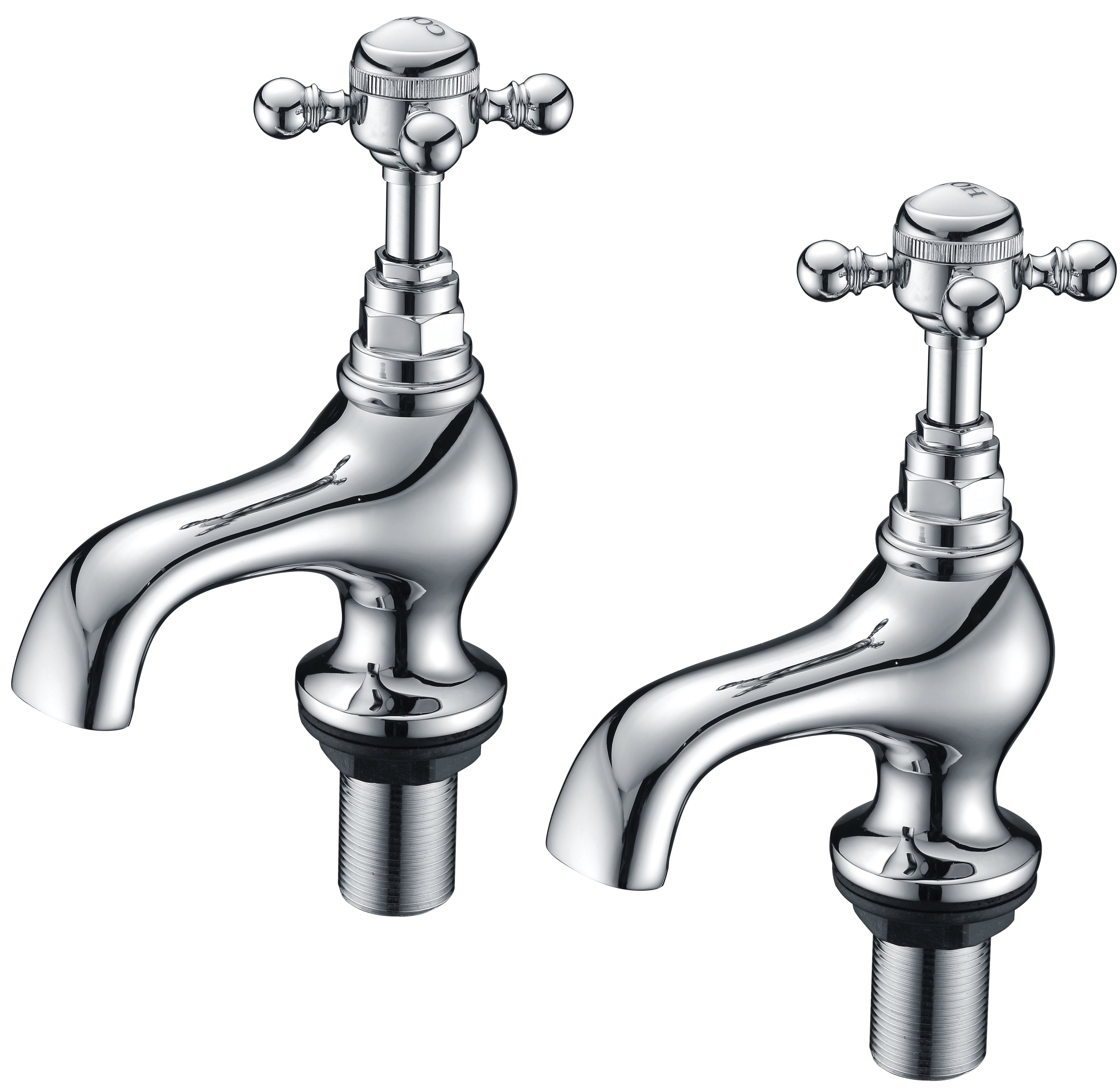 LBC Traditional Bath Taps - Chrome