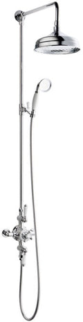 LBC Traditional Thermostatic 2 Way Shower Mixer System - Chrome