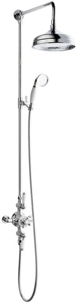 LBC Traditional Thermostatic 2 Way Shower Mixer System - Chrome