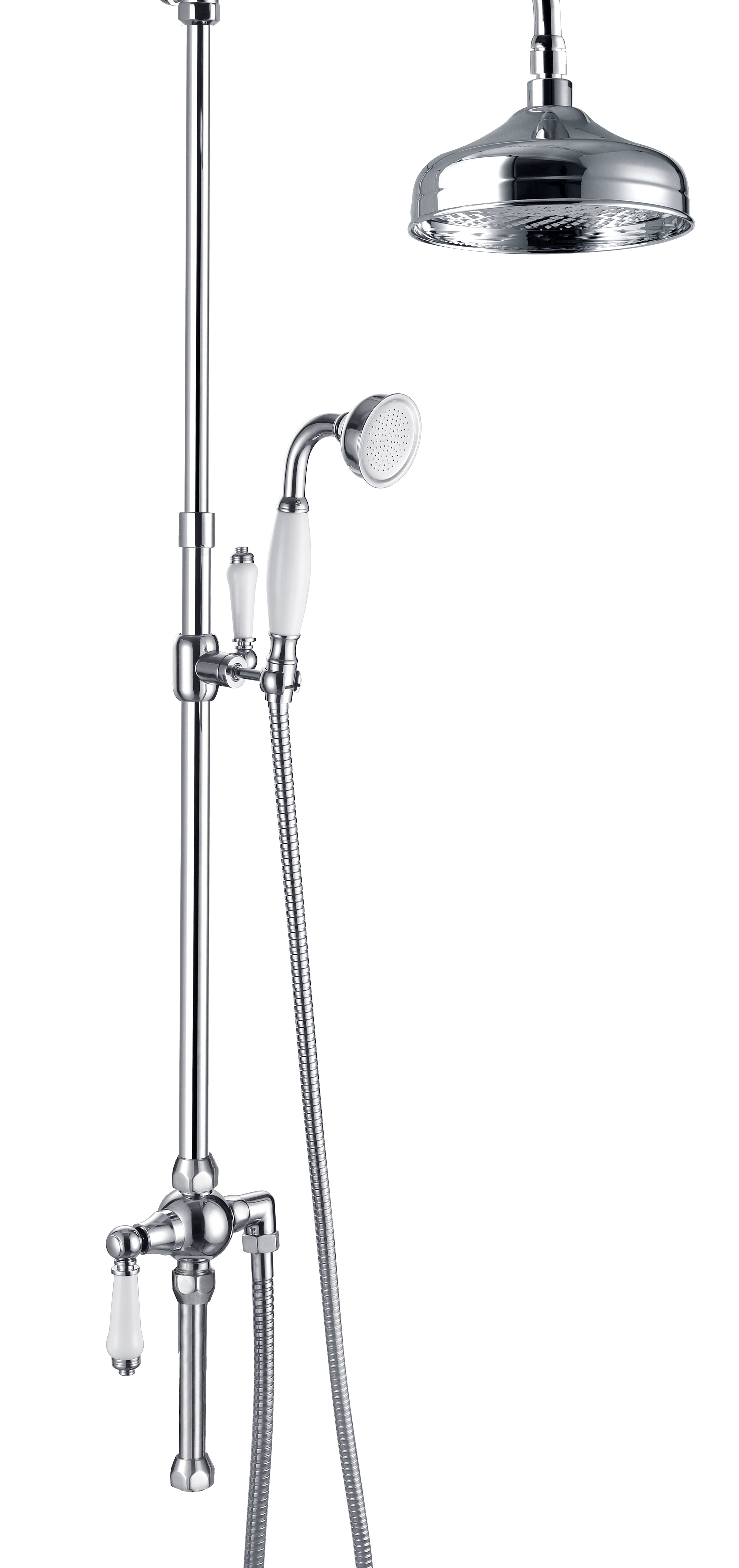 LBC Traditional 2 Way Shower Mixer System - Chrome