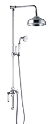 LBC Traditional 2 Way Shower Mixer System - Chrome