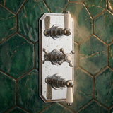 LBC Traditional Twin Outlet Concealed Thermostatic Shower Valve - Chrome