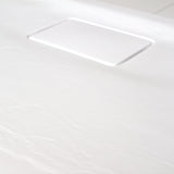 Turner Stone Texture Rectangular Shower Tray 1000 x 900 Matt White