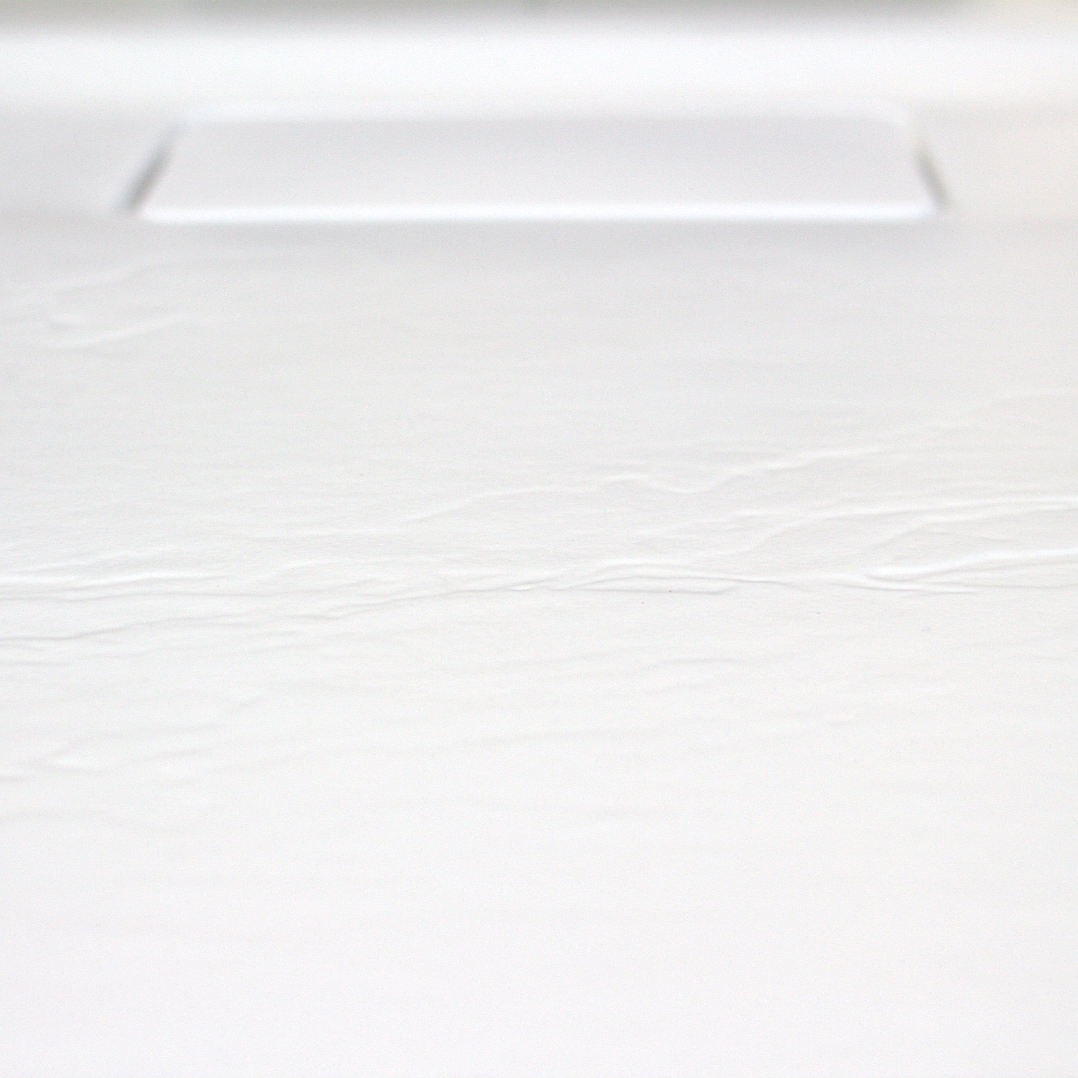 Turner Stone Texture Square Shower Tray 900 x 900 Matt White