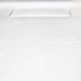 Turner Stone Texture Rectangular Shower Tray 1000 x 900 Matt White