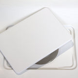 Turner Stone Texture Square Shower Tray 900 x 900 Matt White