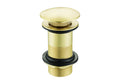 LBC Waste - Clicker Unslotted Bath - Brushed Brass