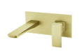LBC Avant Wall Mounted Basin Mixer Tap - Brushed Brass