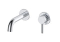 LBC Wall Mounted 2 Hole Basin Mixer Tap Chrome