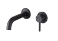 LBC Wall Mounted 2 Hole Basin Mixer Tap Matt Black