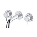 LBC Wall Mounted 3 Hole Basin Mixer Tap Chrome
