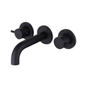 LBC Wall Mounted 3 Hole Basin Mixer Tap Matt Black