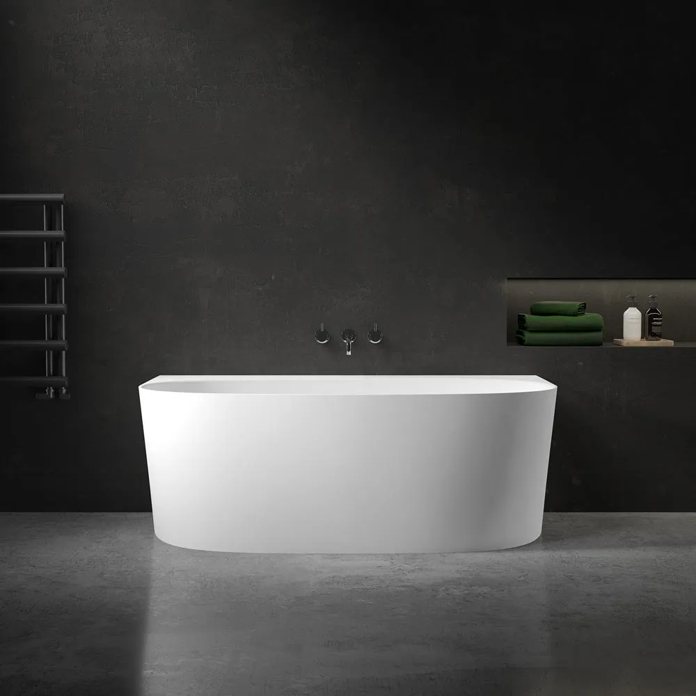 Lawrence Back to Wall Stone Freestanding Bath 1580