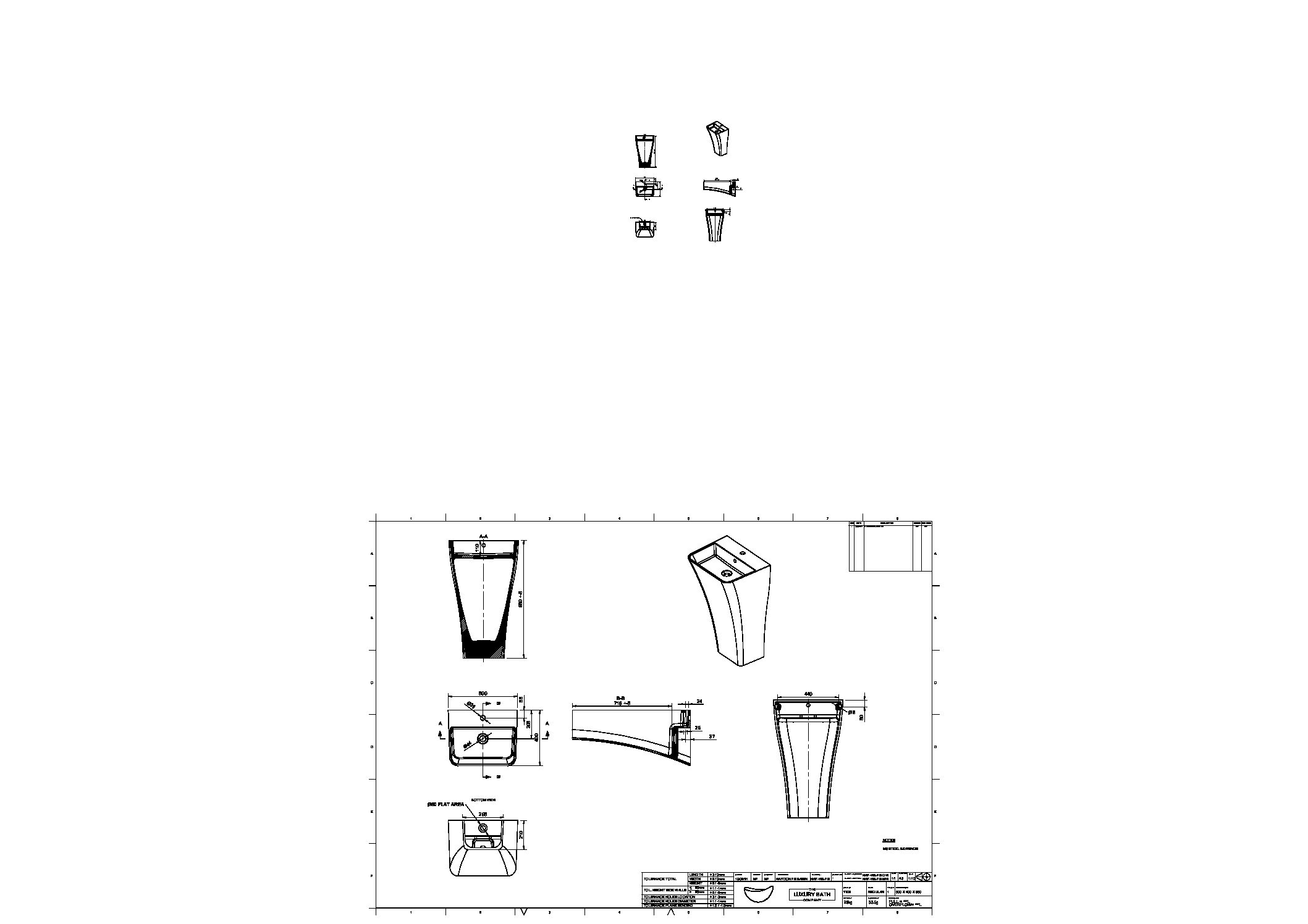 Haydon Stone Freestanding Basin 500 - Image 4