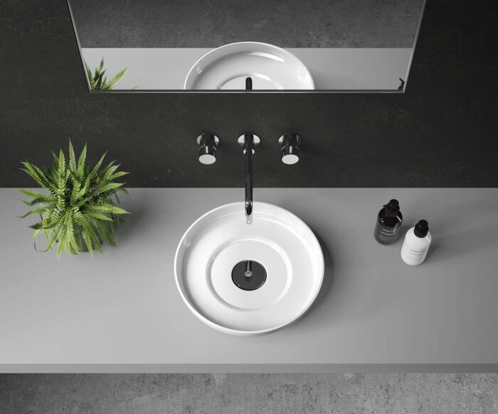 Barker Stone Counter Top Basin 400